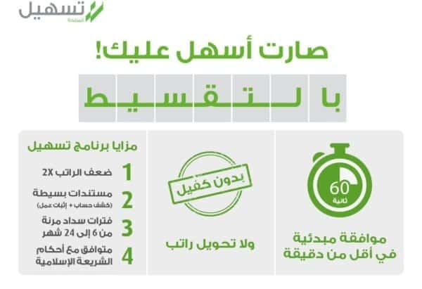 تسهيل للتمويل رقم الهاتف 2021