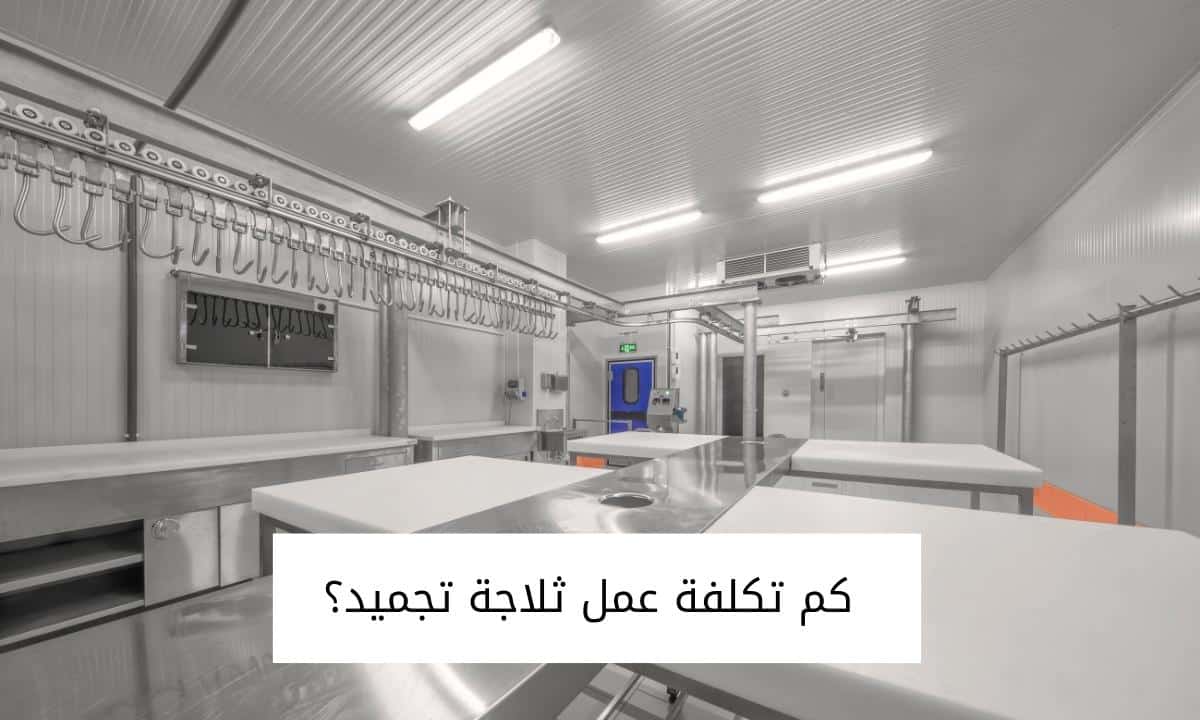 كم تكلفة عمل ثلاجة تجميد؟