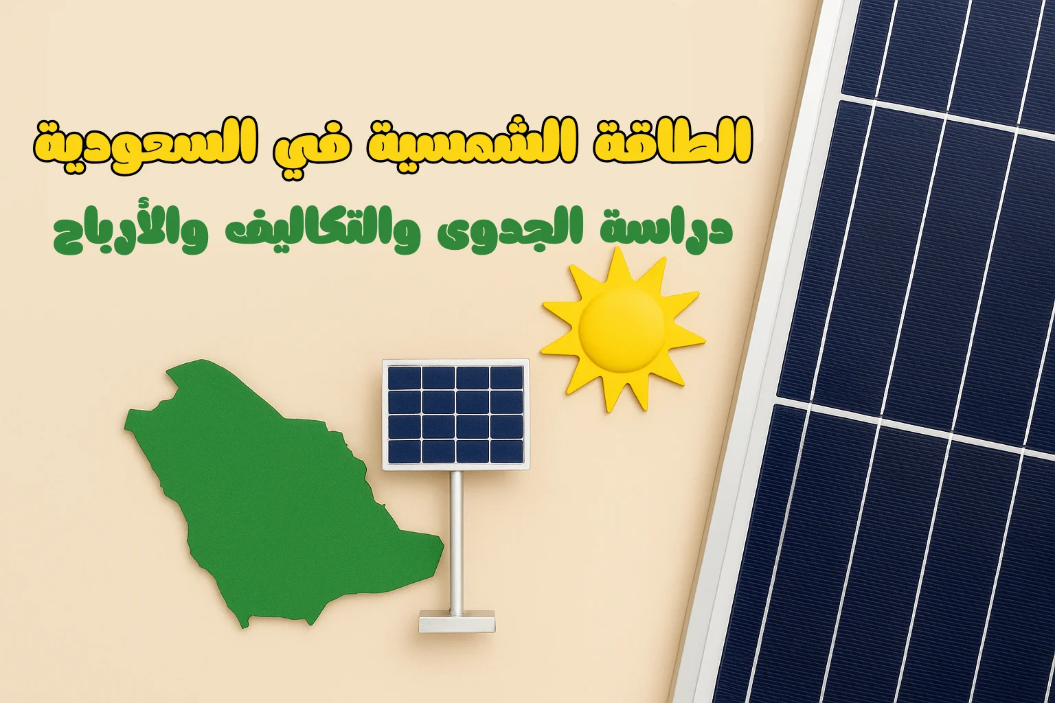 مشروع الطاقة الشمسية في السعودية - دراسة جدوى مشروع الطاقة الشمسية