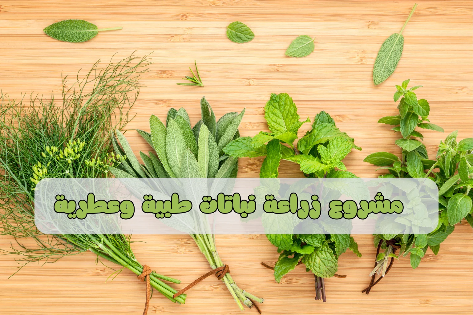 مشروع زراعة نباتات طبية وعطرية
